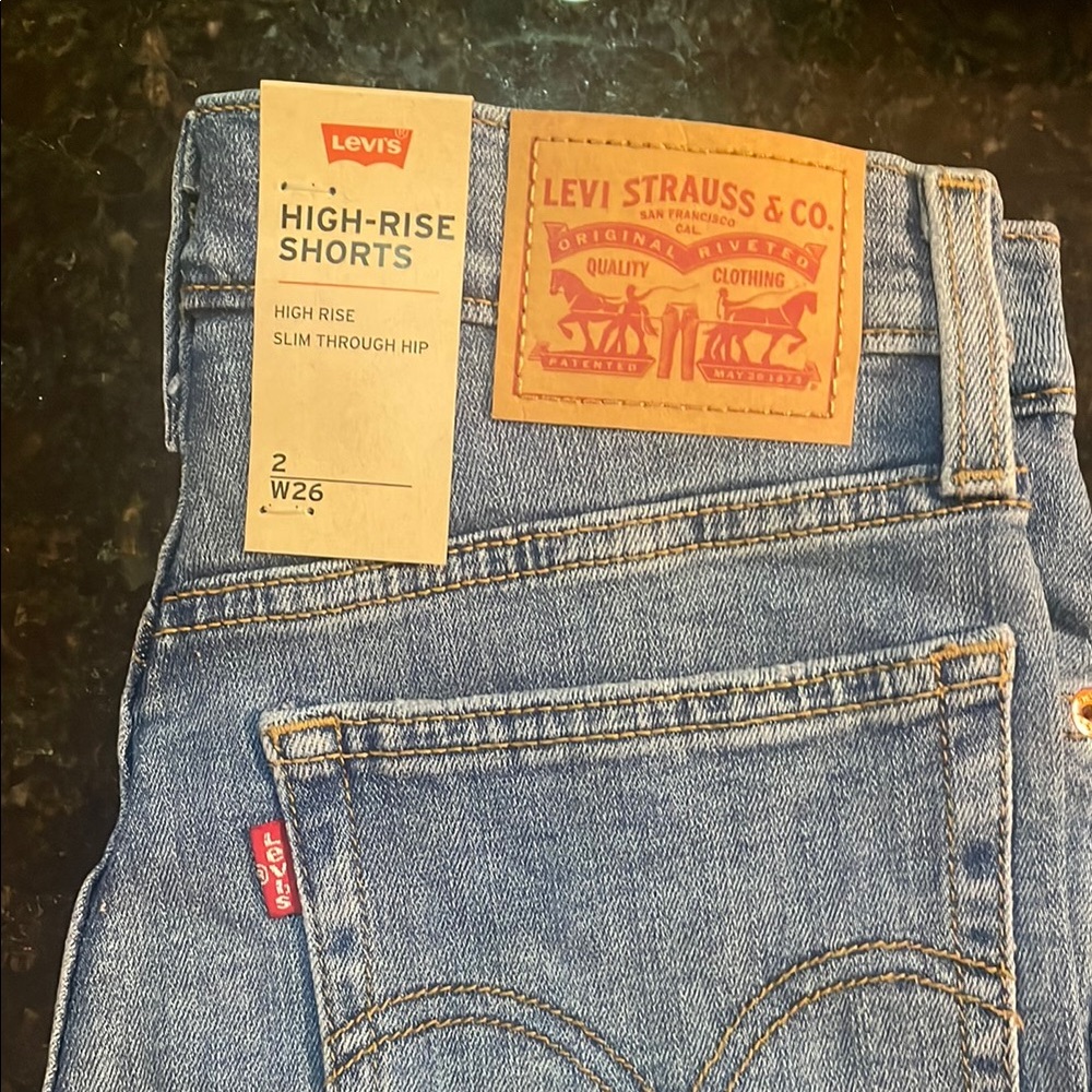 Levi's High-Rise Denim Shorts